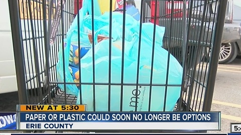 Push to ban plastic bags in Erie County