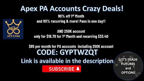Limited Time Offer: Grab $250K Apex Account for $16.70 #fundedaccounts #letstradefuturesoptions