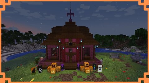 How To Build A Spooky Haunted House + Interior | Minecraft Halloween Easy Tutorial