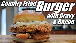 What if you Country Fried a Burger? So I did! and the Bacon too!