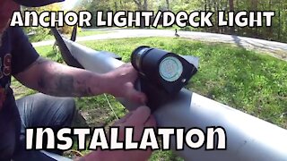 Repairing Anchor Light, Installing LED Mast light-Deck light combo