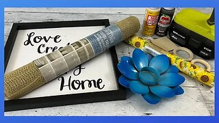 Sunflower Decor DIY || Using Dollar Tree Candle Holder || Just 1 Easy Craft