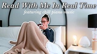 READ WITH ME in real time for 1 hour with chill piano lofi music 🎧📖☕️