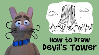 How to Draw Devil's Tower