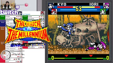 (NeoGeo Pocket Color) SNK vs. Capcom MotM - 28 - Tag Mode - Anti-Orochi - Lv Gamer