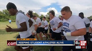 USF studying heat, hydration habits of prep football players during preseason training