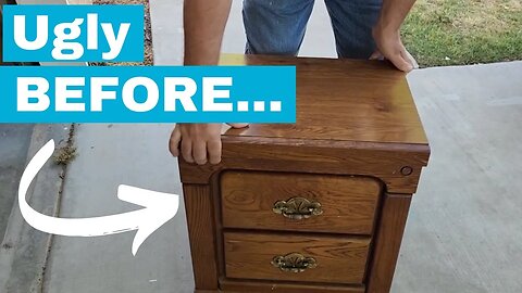 One guy's CUTE and totally unexpected idea for an old nightstand (copying this!)