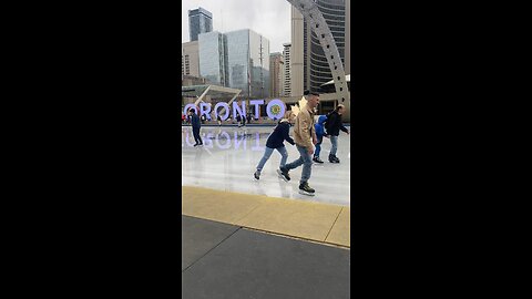 Toronto snow skating