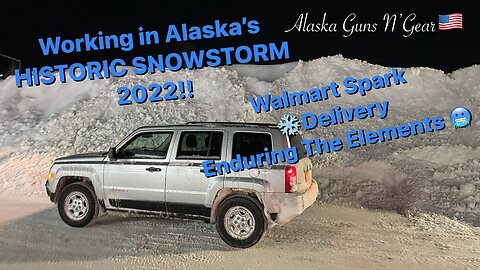 🥶HISTORIC HEAVY SNOWFALL SLAMS ALASKA!!🌨 Walmart Delivery Challenges!!