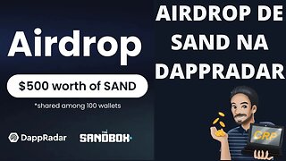 Airdrop da The SandBox na Dappradar: $500 em SAND para 100 ganhadores