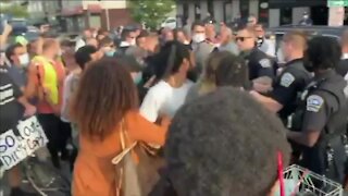 Protesters clash in North Buffalo