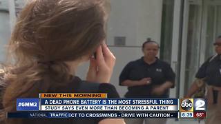 Dead phone battery the most stressful situation