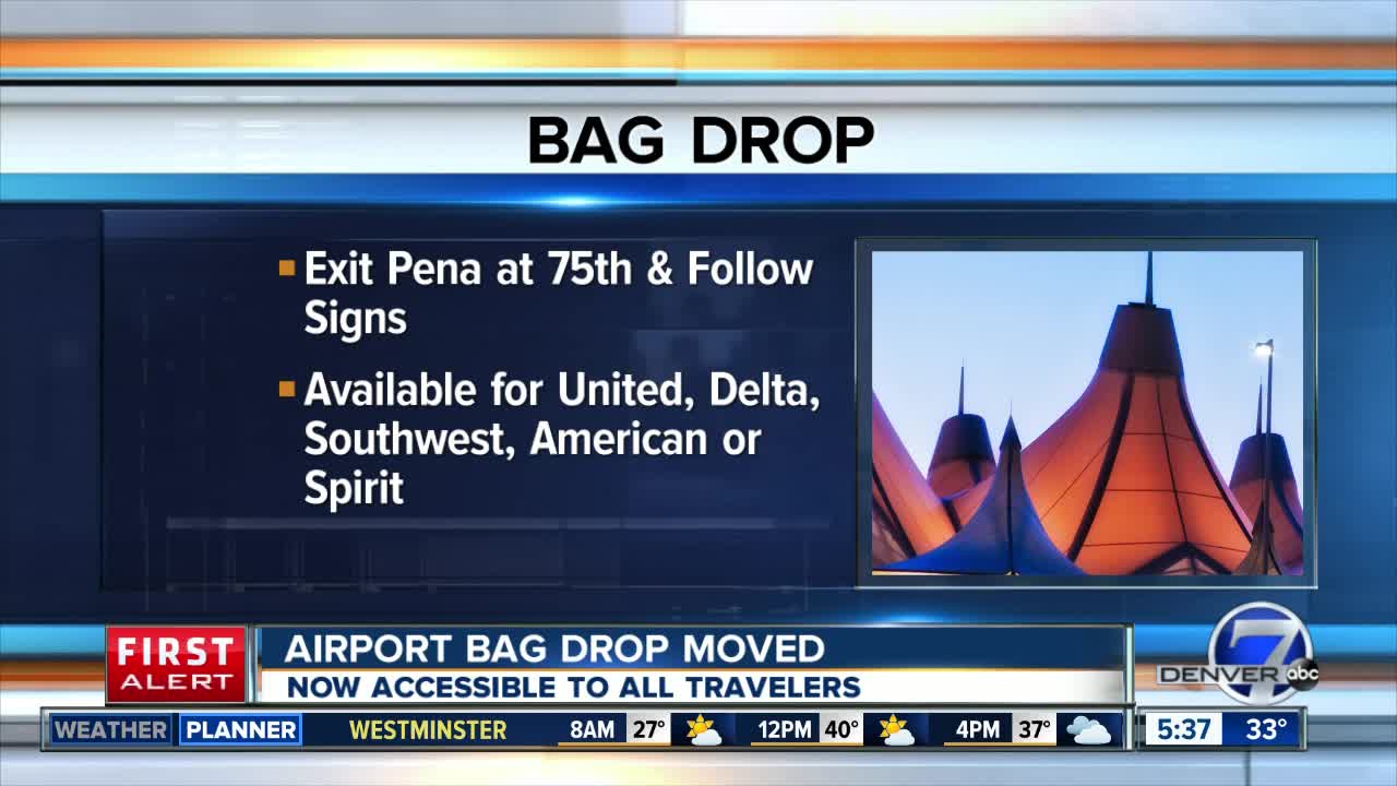 DIA moves bag drop to 75th Avenue