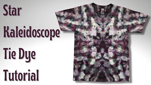 Tie-Dye Designs: Eggplant Star Kaleidoscope Single Color Ice Dye