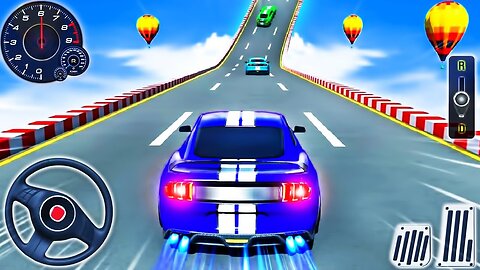 Impossible Muscle Car Stunts Master - Mega Stunt Ramp Racing Simulator - Android GamePlay #8