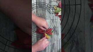Fall Ribbon Wreath - Shorts - Easy DIY - Wreath DIY