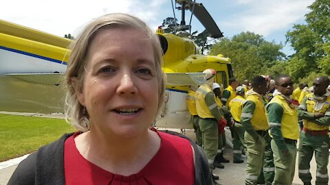 SOUTH AFRICA - Cape Town - Joint Operation for the 2019/20 Fire Season between United States and South Africa (Video) (L7W)