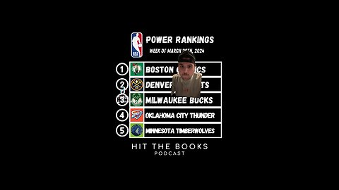 NBA Power Rankings for the week of 3/29/2024! Do you agree or disagree with this list?