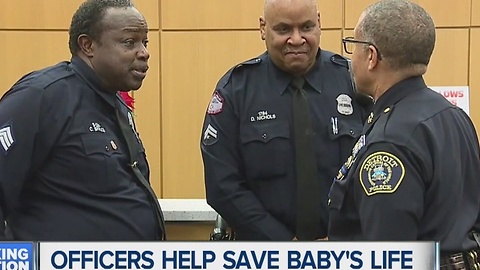 Officers help save baby's life