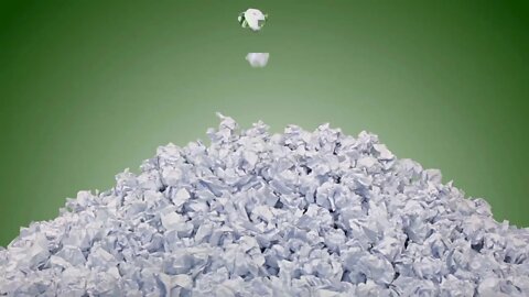 Why we recycle and scan everything in! Mountains of paper going to the shredder!