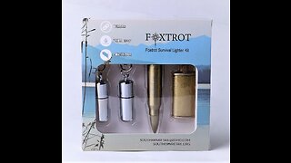 Foxtrot Survival Waterproof Lighter Kit