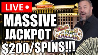 🔴 LIVE $200/SPINS on DOUBLE TOP DOLLAR! MASSIVE WIN | HIGH LIMIT SLOT PLAY IN LAS VEGAS