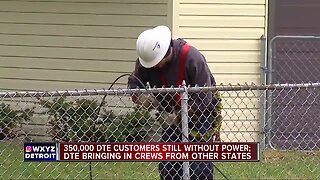 350,000 DTE customers still without power after weekend storms