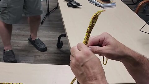 Just a peek at an Uncivilized Vitality Class! Paracord class 7/12/23