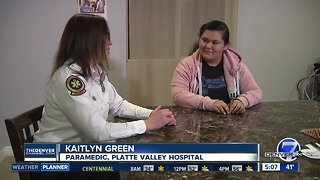 Teenager meets paramedics who helped save her life