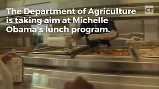 USDA Rolls Back Michelle's School Lunches