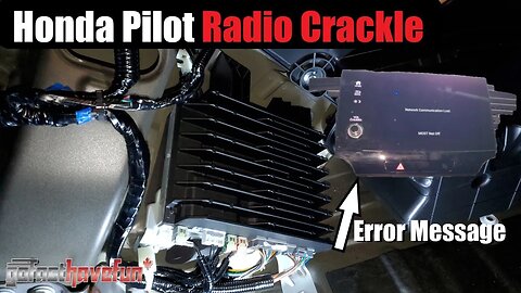 Honda Passport / Pilot stereo crackling, popping, FIX (Network Connection Lost) | AnthonyJ350