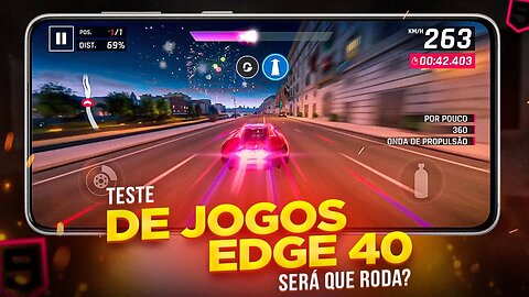 MOTO EDGE 40 - Teste de JOGOS! Asphalt 9, será que roda liso?