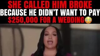 Would you pay $250,000 for a wedding ?