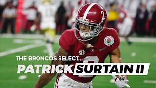 Denver Broncos take Alabama cornerback Patrick Surtain II with first-round draft pick