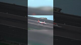 Taxi Down Runway at Gibraltar (5xspeed) #shorts