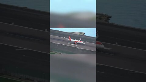 Taxi Down Runway at Gibraltar (5xspeed) #shorts