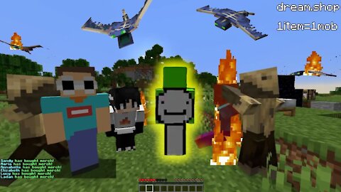 Minecraft, but Mobs Spawn EVERY SECOND