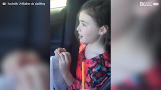 Little girl's hilarious reaction to a broken heart
