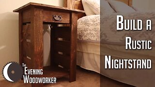How to Build Rustic DIY Nightstands with Built-in Power Outlet | Evening Woodworker