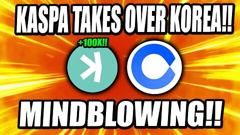 KASPA TAKES OVER KOREA!! MASSIVE KOREAN EXCHANGE LISTS KAPA!! *HUGE!*