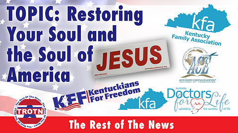 Restoring Your Soul and the Soul of America