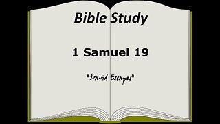 1 Samuel 19 Bible Study