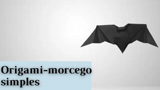 Como fazer uma morcego de papel decorativo halloween( easy origami)