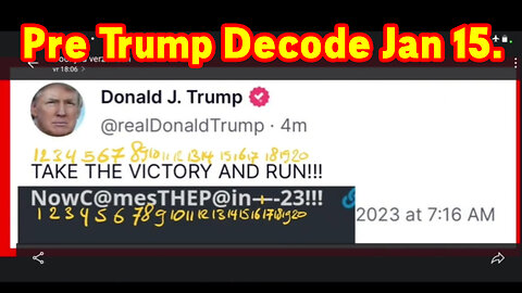 Pre Trump Decode Jan 15.