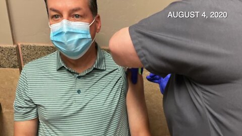 COVID vaccine trial unblinded for KGUN 9 anchor