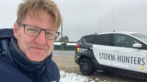 Accumulating snow? In May? StormHunter gets out the winter gear