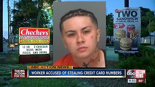 Worker accused of stealing credit card info