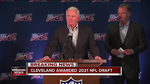 It's official! Cleveland will host the 2021 NFL Draft