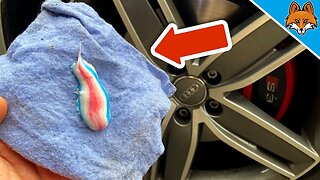 Rub TOOTHPASTE on your RIMS and WATCH WHAT HAPPENS 💥 (surprisingly) 🤯