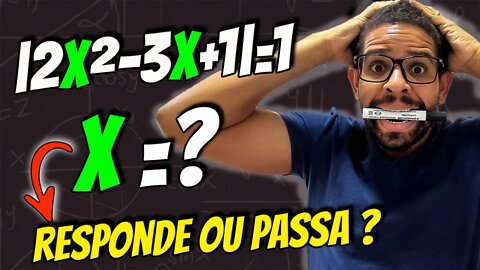 ( RESPONDE OU PASSA) Qual o valor do produto das soluções de |2x²-3x+1|=1 | Função modular